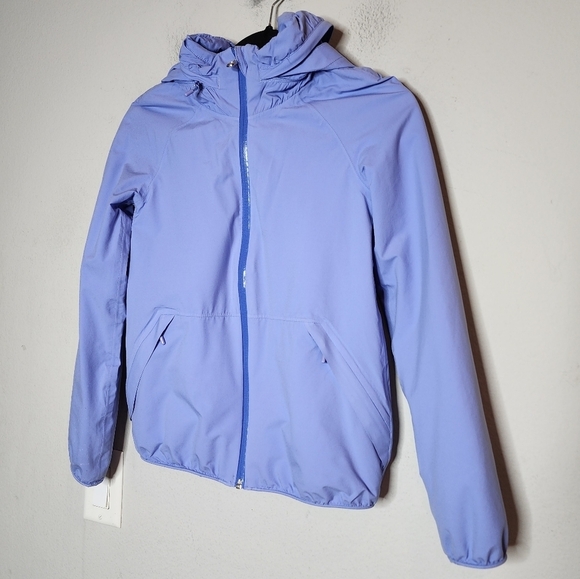 Ivivva Lululemon kids size 10 purple periwinkle jacket. - Picture 11 of 14